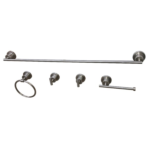 BAH8230478SN Concord 5-Piece Bathroom Accessory Set, Brushed Nickel